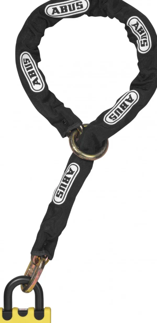 ABUS Motorsloten-GRANIT Power XS Yellow 67 + 120cm Ketting