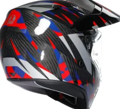 AGV Adventure Helmen|Integraalhelmen-AX9 teppa Carbon/Red/Bue