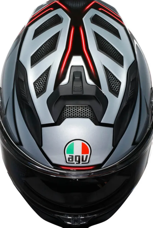 AGV Integraalhelmen|Helmen Met Zonnevizier-K7 Jaeger Back/iver