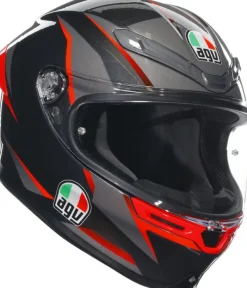 AGV Integraalhelmen-K6 ahcut Back/Grey/Red