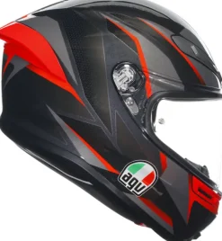 AGV Integraalhelmen-K6 ahcut Back/Grey/Red