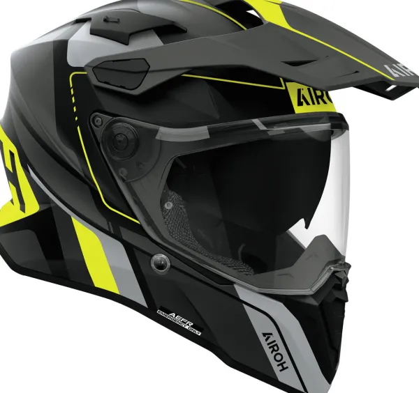 Airoh Adventure Helmen|Integraalhelmen-Coander 2 kip Back/Yeow 187