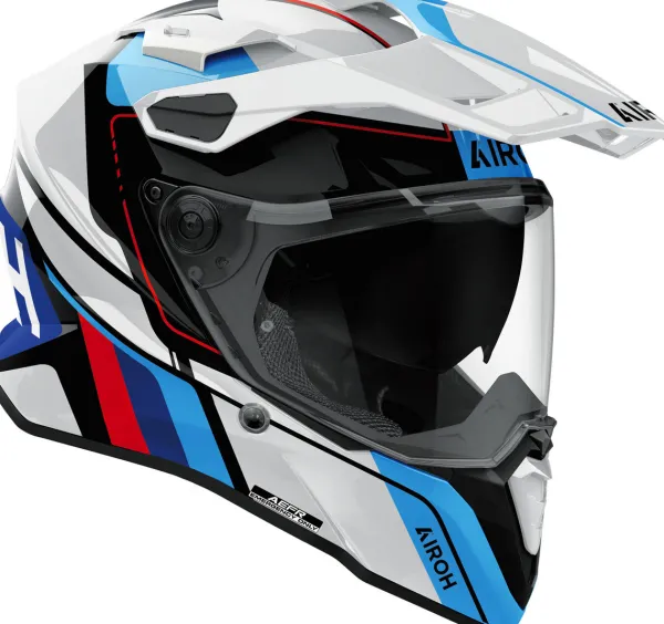 Airoh Adventure Helmen|Integraalhelmen-Coander 2 kip White/Bue 253