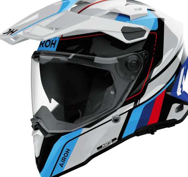 Airoh Adventure Helmen|Integraalhelmen-Coander 2 kip White/Bue 253