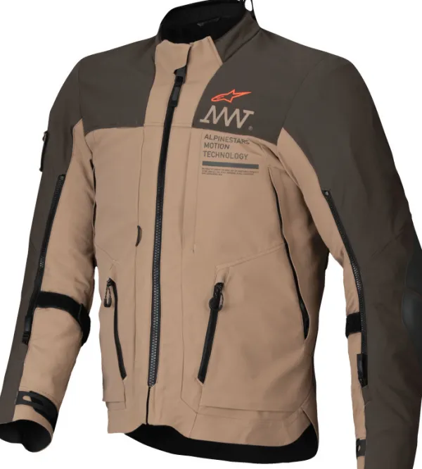 Alpinestars Motorjassen-At-8 tretch Drytar XF otorja Dark Brown/Dark Khaki 8018