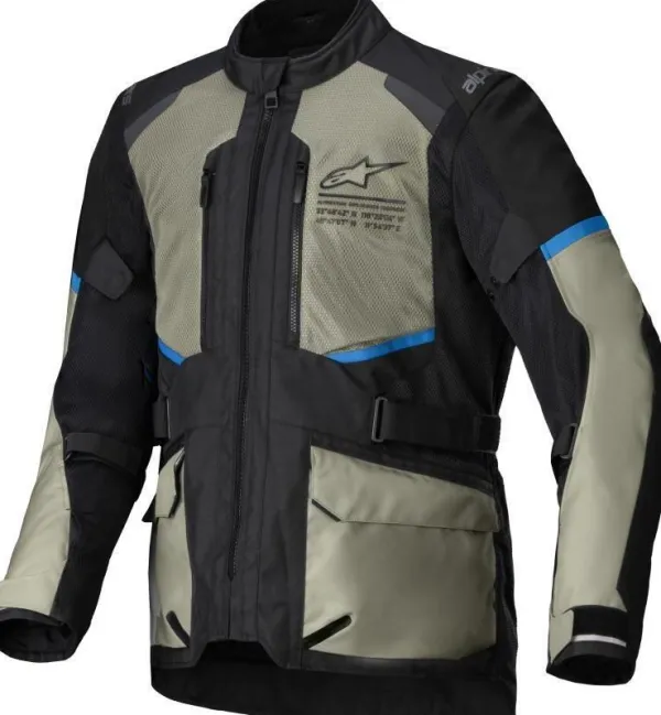 Alpinestars Motorjassen-Ande Air Drytar otorja Back aure Gray Bright Bue 1479