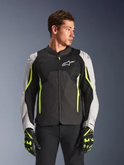 Alpinestars Motorjassen-At V3 Air otorja Back/iver/Yeow Fuo