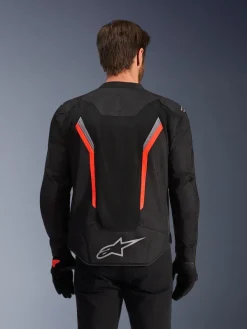 Alpinestars Motorjassen-At V3 Air otorja Back/Dark Gray/Red Fuo