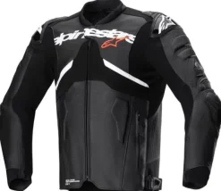 Alpinestars Motorjassen-Atem V5 Leather Motorjas Black White 12