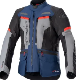 Alpinestars Motorjassen-Bogota' Pro Drytar otorja Dark Bue Back Bright Red 7093