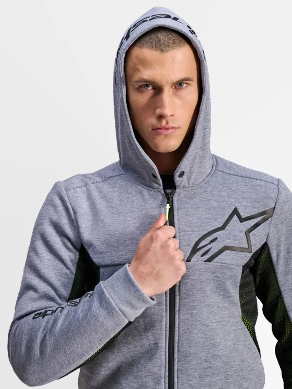 Alpinestars Motorhoodies|Motorjassen-Chroe Air port otorhoodie Gray Heather Back 9196