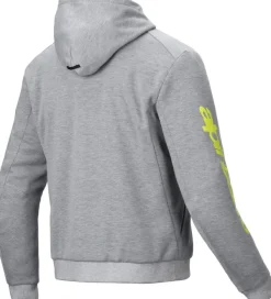 Alpinestars Motorhoodies|Motorjassen-Chroe V2 port otorhoodie Gray Heather Fuo Yeow 9232