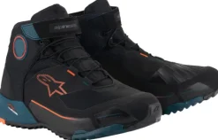 Heren Alpinestars Heren Motorschoenen-Cr-X Drystar Riding Shoes Black Petrol Orange Fluo 1649