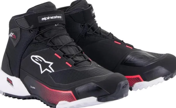 Heren Alpinestars Heren Motorschoenen-Cr-X Women'S Drystar Riding Shoes Black White Diva Pink 1832