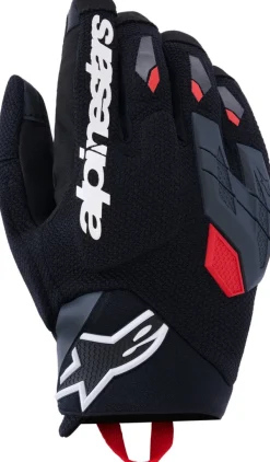 Alpinestars Motorhandschoenen-Durack Gove Back/Deep Gray/Bright Red