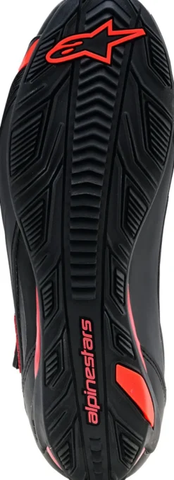 Heren Alpinestars Heren Motorschoenen-Faster-4 Drystar Shoes Black Rio Red Red Fluo 1557