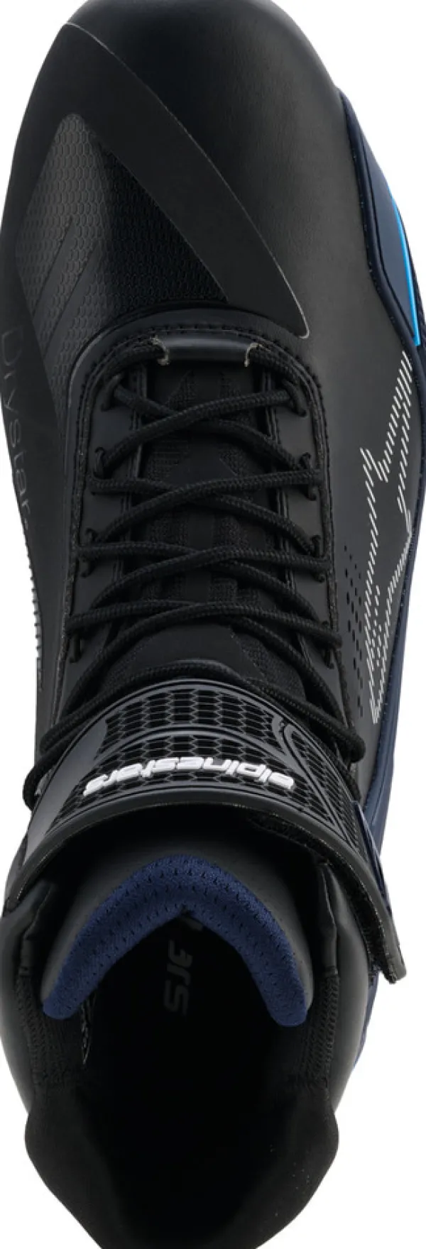 Heren Alpinestars Heren Motorschoenen-Faster-4 Drystar Shoes Black Night Navy Cyan 1571
