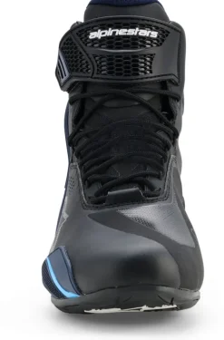 Heren Alpinestars Heren Motorschoenen-Faster-4 Drystar Shoes Black Night Navy Cyan 1571