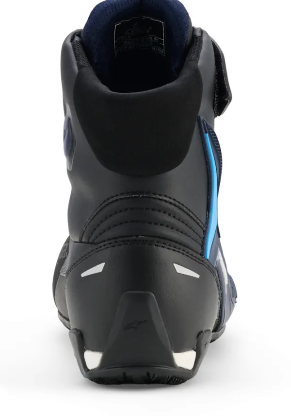 Heren Alpinestars Heren Motorschoenen-Faster-4 Drystar Shoes Black Night Navy Cyan 1571
