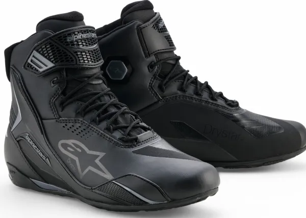 Heren Alpinestars Heren Motorschoenen-Faster-4 Drystar Shoes Black Cool Gray 105