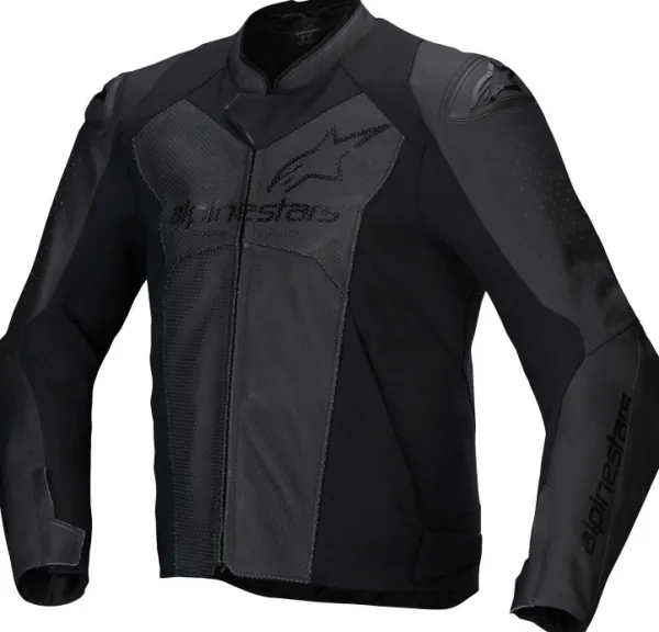Alpinestars Motorjassen-Faster V3 Airflow Leather Motorjas Black Black 1100