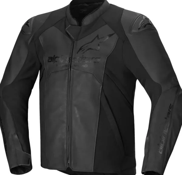 Alpinestars Motorjassen-Faster V3 Leather Motorjas Black/Black 1100