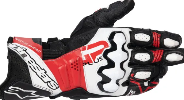 Alpinestars Motorhandschoenen-GP Pu R V3 eather Gove Back White Bright Red 1304
