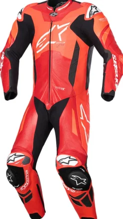 Alpinestars Motorpakken-GP Plus V4 Sprint 1Pc Leather Suit Red Fluo Mid Red White 3087