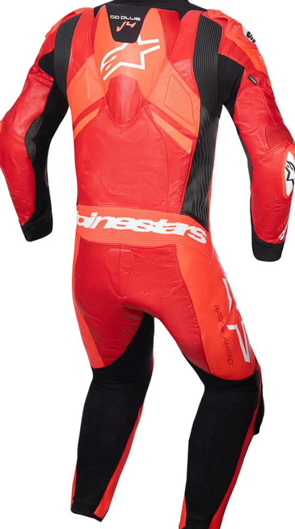 Alpinestars Motorpakken-GP Plus V4 Sprint 1Pc Leather Suit Red Fluo Mid Red White 3087