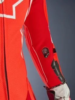Alpinestars Motorpakken-Gp Tech V5 1 Pc Lth Suit Racepak Red Fluo/Bright Red/White