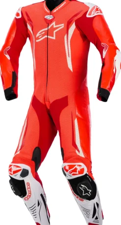 Alpinestars Motorpakken-Gp Tech V5 1 Pc Lth Suit Racepak Red Fluo/Bright Red/White