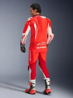 Alpinestars Motorpakken-Gp Tech V5 1 Pc Lth Suit Racepak Red Fluo/Bright Red/White