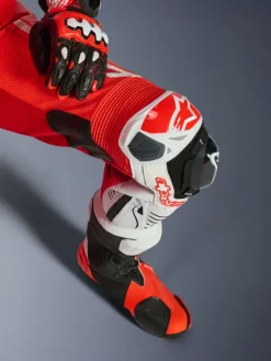 Alpinestars Motorpakken-Gp Tech V5 1 Pc Lth Suit Racepak Red Fluo/Bright Red/White