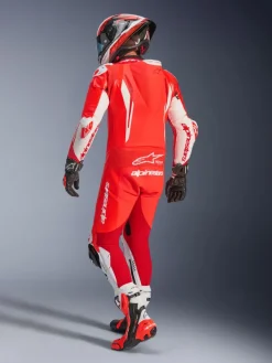 Alpinestars Motorpakken-Gp Tech V5 1 Pc Lth Suit Racepak Red Fluo/Bright Red/White
