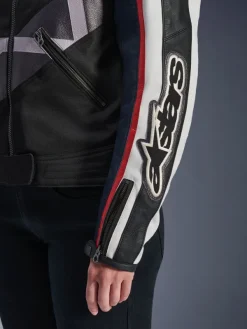 Alpinestars Motorjassen-Ide otorja Off White Fae Red Back 2053