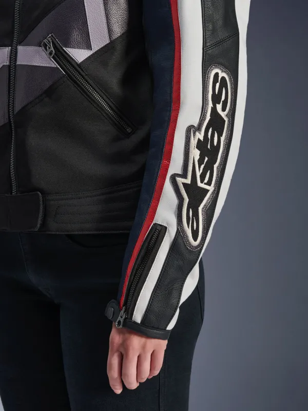 Alpinestars Motorjassen-Ide otorja Off White Fae Red Back 2053