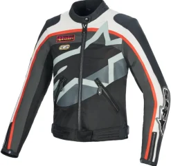 Alpinestars Motorjassen-Ide otorja Off White Fae Red Back 2053