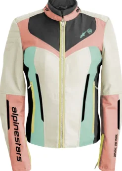 Alpinestars Motorjassen-Ia Wr Woen otorja Ecru Cora Back Aqua 8024