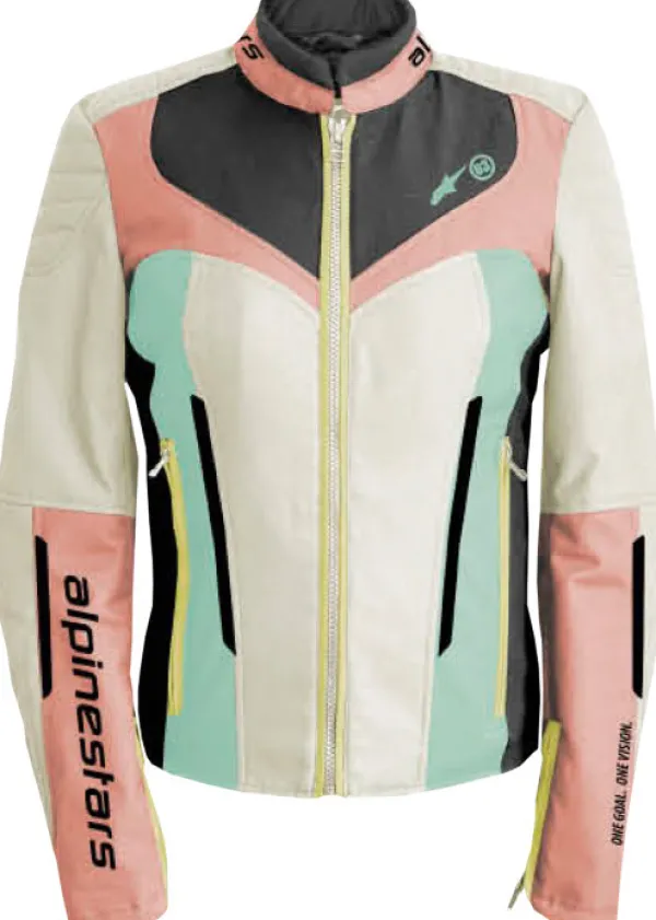 Alpinestars Motorjassen-Ia Wr Woen otorja Ecru Cora Back Aqua 8024