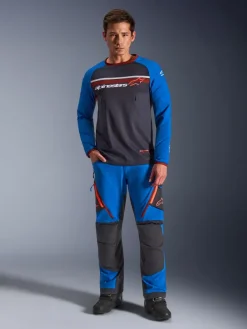 Alpinestars Motor Merchandise-axdura Dua Jerey Deep Gray/Roya Bue