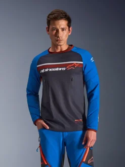 Alpinestars Motor Merchandise-axdura Dua Jerey Deep Gray/Roya Bue