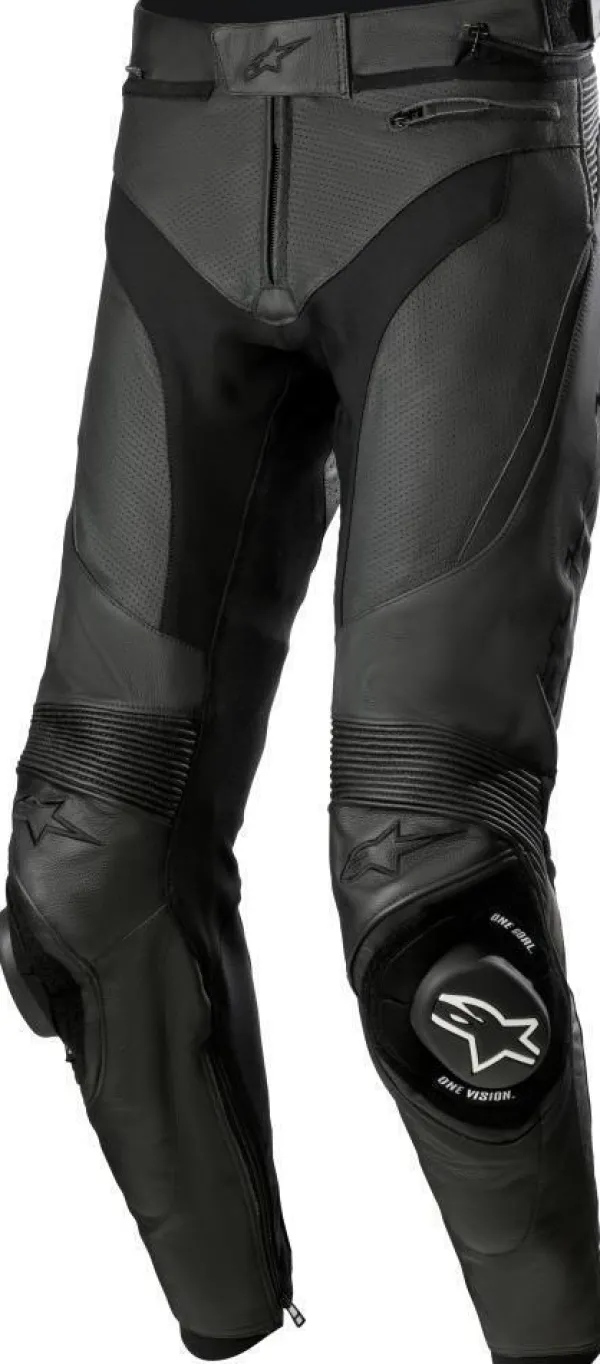 Alpinestars Motorbroeken-Missile V3 Leather Airflow Motorbroek Black Black 1100