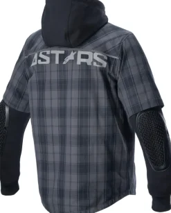 Alpinestars Motorhoodies|Motorjassen-o.t.Eq Tartan otorhoodie Tar/Gray/Back