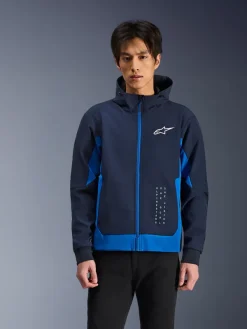 Alpinestars Motorhoodies|Motorjassen-Radiu Tech otorhoodie Night Navy/Roya Bue