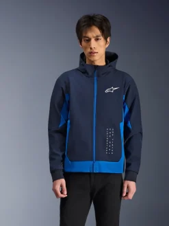 Alpinestars Motorhoodies|Motorjassen-Radiu Tech otorhoodie Night Navy/Roya Bue