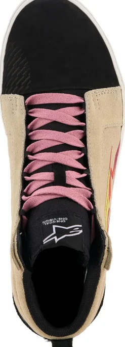 Heren Alpinestars Heren Motorschoenen-Ride-63 Canvas Sneaker Beige/Black/White