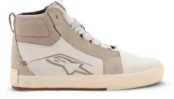 Heren Alpinestars Heren Motorschoenen-Ride-63 Leather Sneaker Off White/Cool Gray/Gum