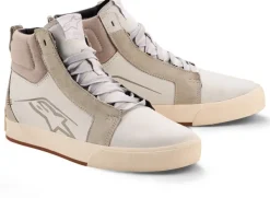 Heren Alpinestars Heren Motorschoenen-Ride-63 Leather Sneaker Off White/Cool Gray/Gum