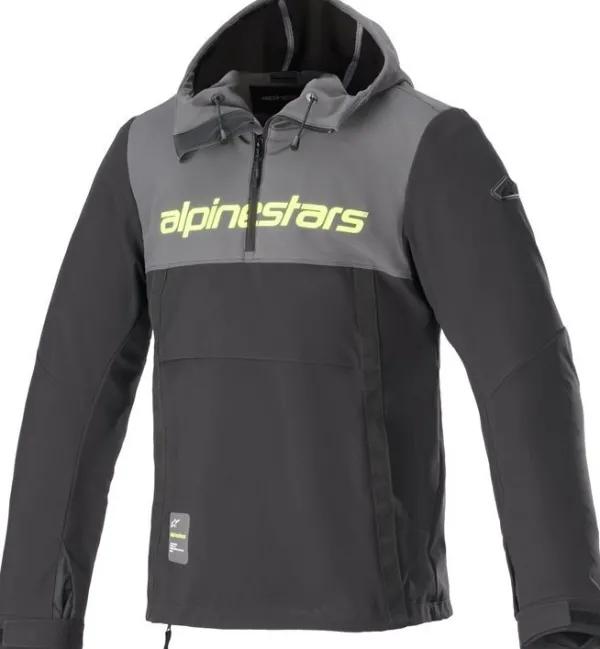 Alpinestars Motorhoodies|Motorjassen-herpa otorhoodie Tar Gray Back Yeow Fuo 9151