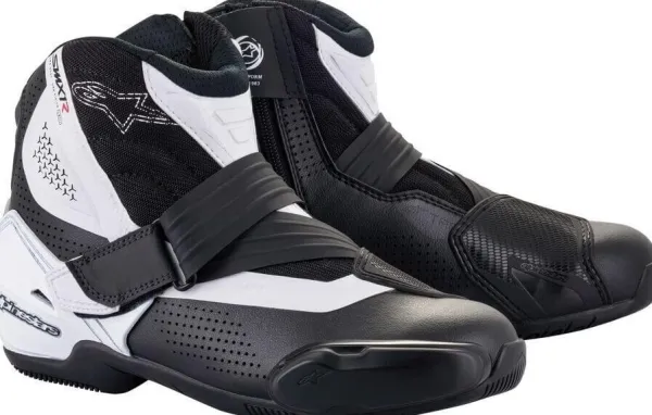 Heren Alpinestars Heren Motorschoenen-SMX-1 R V2 Vented Shoes White 12